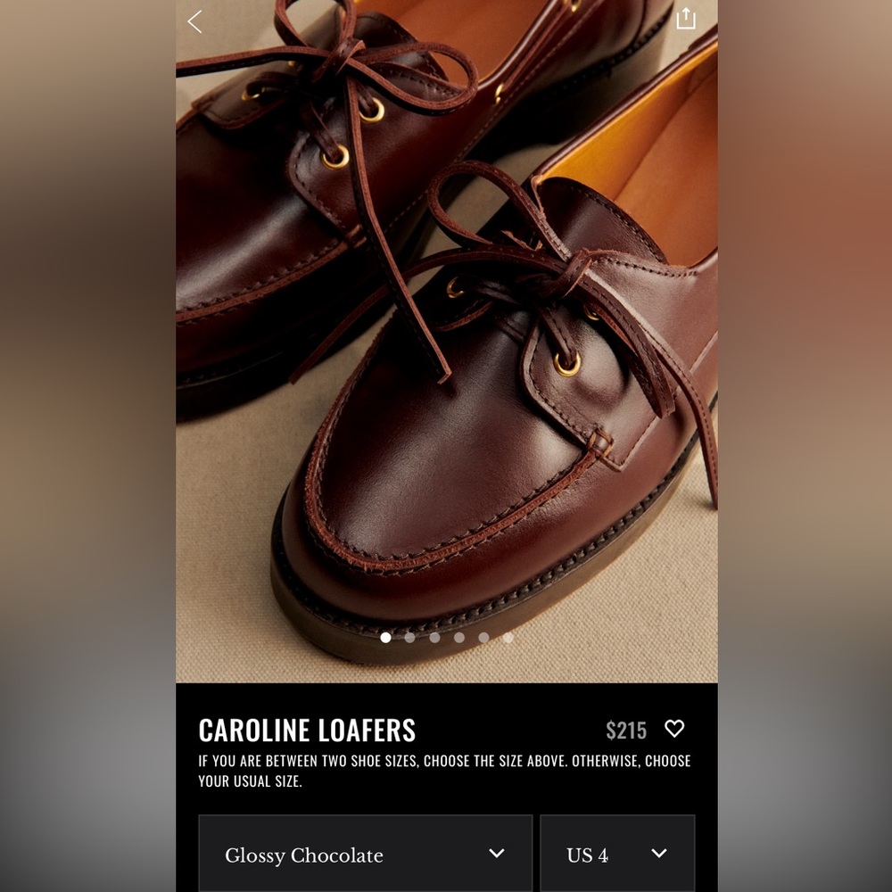 Sezane Caroline Loafers Glossy Chocolate - Size 38 - Picture 6 of 6